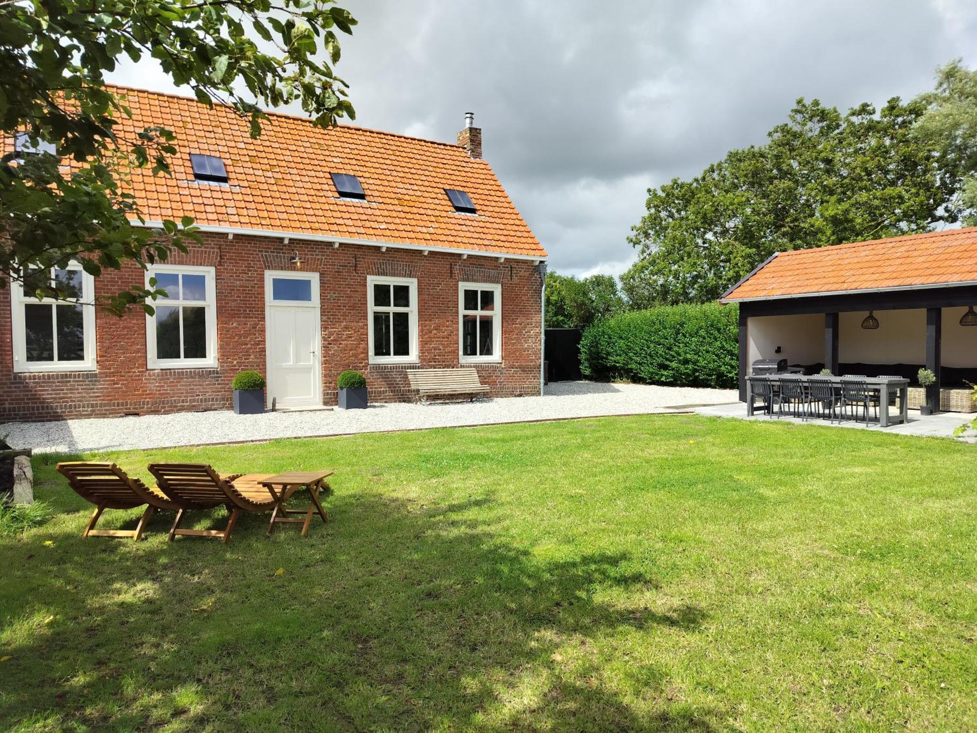 B&B 'Hof Baaiweg' Met Barrelsauna Zoutelande Exterior photo